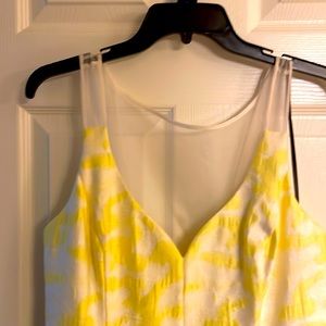Yellow cocktail dress